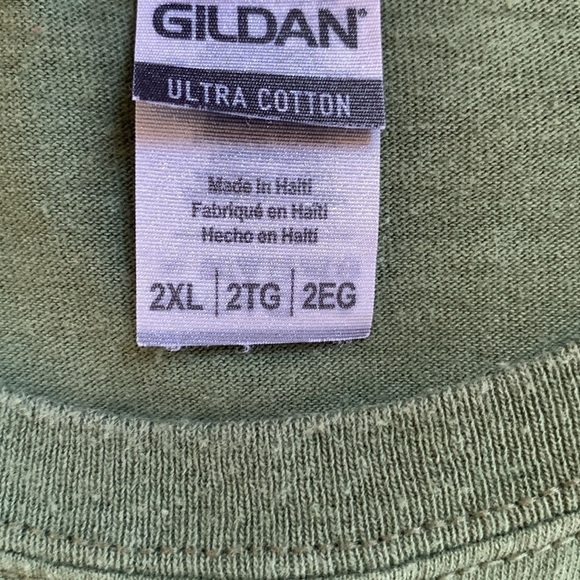 Sturgis 2021 Motorcycle Rally Short Slerve Crew Neck Green Tee Shirt Size XXL - Picture 5 of 5